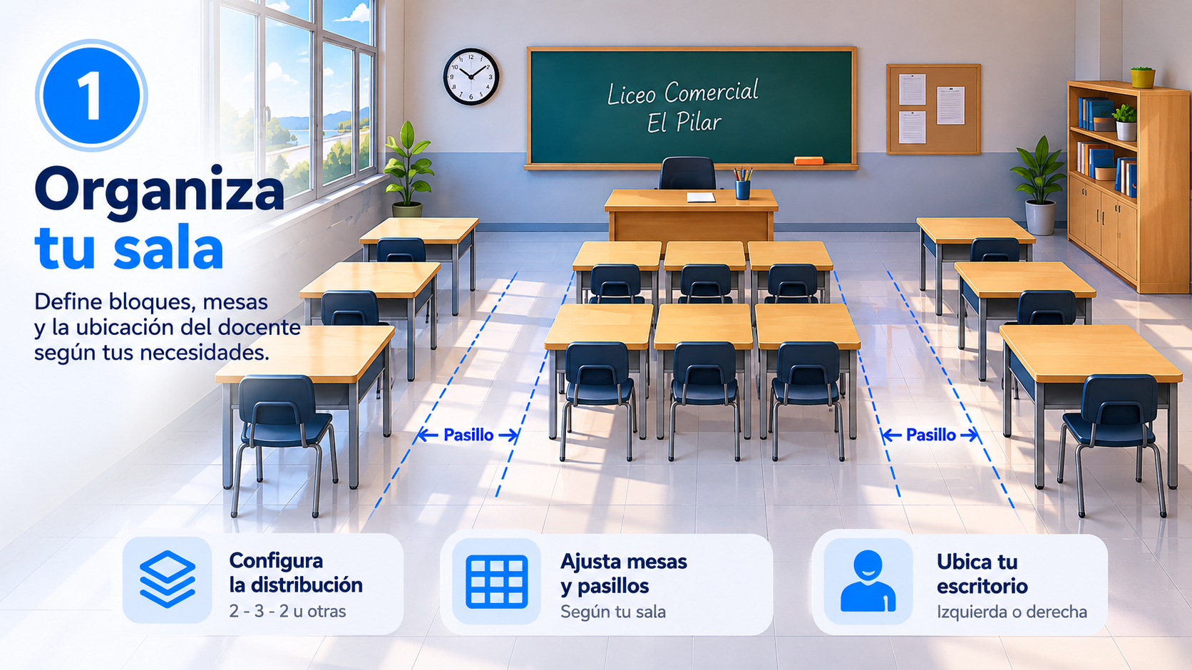 Organiza tu sala